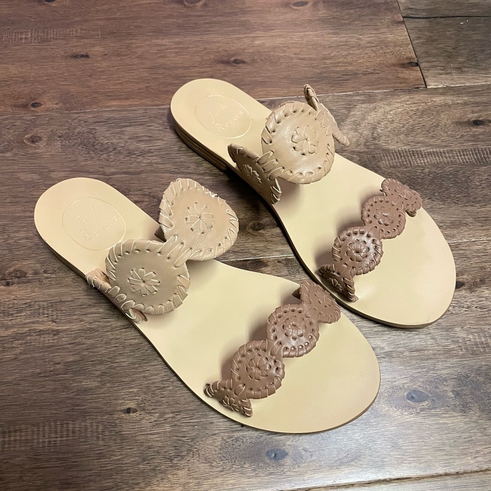 Tan Jack Rogers size 8
